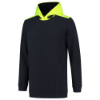 Afbeeldingen van TRICORP Sweater High Vis met capuchon 303005 inkt/fluor geel L
