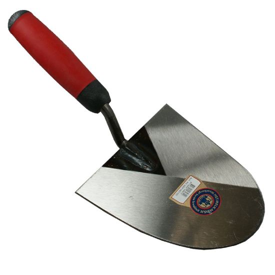 Afbeeldingen van MELKMEISJE Metseltroffel Arnhem model softgrip rechts 160MM
