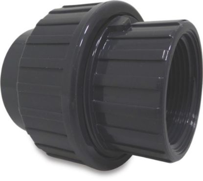 Afbeeldingen van PROFEC Koppeling PVC-U grijs 110MMX4" lijmmof/binnendraad 10bar