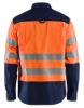 Afbeeldingen van BLÅKLÄDER Overhemd 3255 High Vis oranje/marineblauw M
