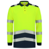 Afbeeldingen van TRICORP Poloshirt High Vis bi-colour met lange mouwen 203008 fluor geel/inkt 3XL