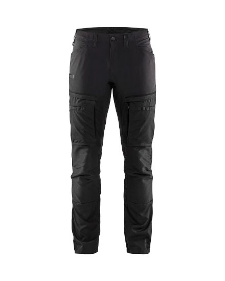Afbeeldingen van BLÅKLÄDER Werkbroek service met stretch 1456 zwart/donkergrijs D92