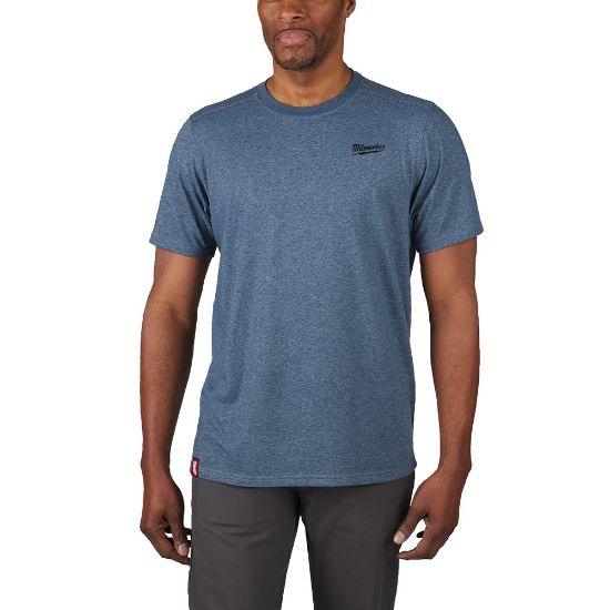 Afbeeldingen van MILWAUKEE T-shirt hybrid HTSSBLU blauw M
