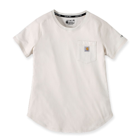 Afbeeldingen van CARHARTT T-shirt met zak dames 105415 malt XS