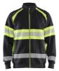 Afbeeldingen van BLÅKLÄDER Sweater met rits 3551 zwart/High Vis geel XS