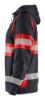Afbeeldingen van BLÅKLÄDER Hoodie 3552 zwart/High Vis rood 2XL