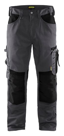 Afbeeldingen van BLÅKLÄDER Werkbroek zonder spijkerzakken 1556 medium grijs/zwart D96
