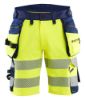 Afbeeldingen van BLÅKLÄDER Short met 4-weg stretch 1120 High Vis geel/marineblauw C60