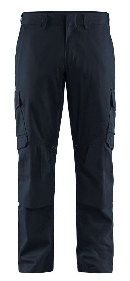 Afbeeldingen van BLÅKLÄDER Werkbroek industrie met stretch en kniezakken 1448 donker marineblauw/zwart D128