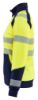 Afbeeldingen van BLÅKLÄDER Sweater dames met rits 3508 High Vis geel/marineblauw L