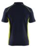 Afbeeldingen van BLÅKLÄDER Poloshirt piqué 3324 donker marineblauw/High Vis geel 2XL