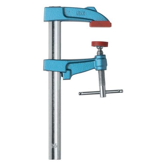 Afbeeldingen van URKO Lijmklem N4021-H stalen handvat met spindel 18X7MM 60MM 12CM