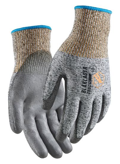 Afbeeldingen van BLÅKLÄDER Handschoen snijbestendig C PU-gedipt 2980 zwart/wit 11