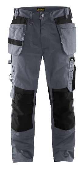 Afbeeldingen van BLÅKLÄDER Werkbroek met spijkerzakken 1555 grijs/zwart C152