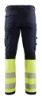 Afbeeldingen van BLÅKLÄDER Werkbroek met 4-weg stretch zonder spijkerzakken 1193 marineblauw/High Vis geel D88