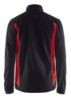 Afbeeldingen van BLÅKLÄDER Fleecejack 4730 zwart/rood M