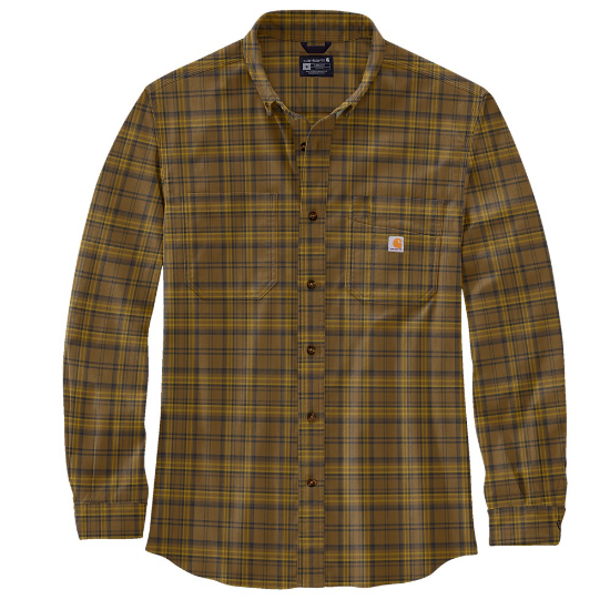 Afbeeldingen van CARHARTT Shirt lange mouwen geruit stretch 105532 oak brown M