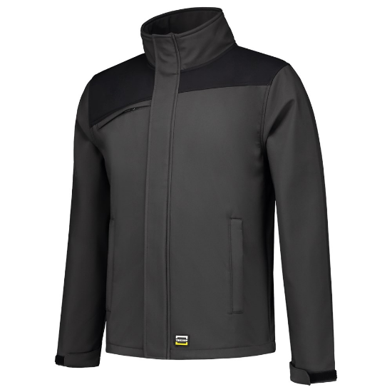 Afbeeldingen van TRICORP Softshell bi-colour Naden 402021 donkergrijs/zwart 2XL