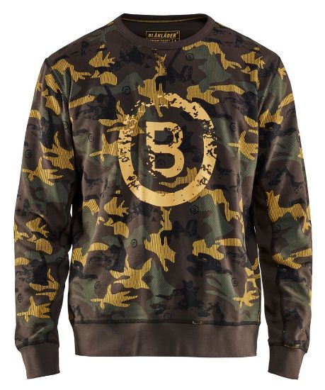 Afbeeldingen van BLÅKLÄDER Sweatshirt 9408 groen/zwart 2XL