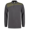 Afbeeldingen van TRICORP Polosweater bi-colour Naden 302004 donkergrijs/army 3XL