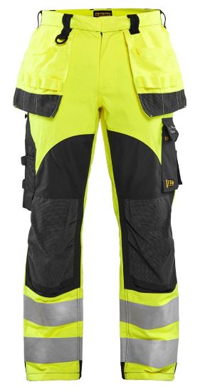 Afbeeldingen van BLÅKLÄDER Werkbroek Multinorm Inherent 1589 High Vis geel/marineblauw D112