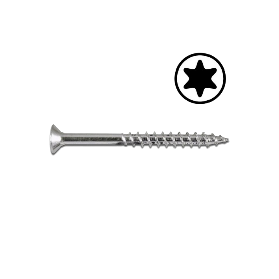 Afbeeldingen van WOFIX Spaanplaatschroef VZ T25 grof 5X60/36MM