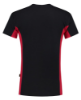 Afbeeldingen van TRICORP T-shirt bi-colour met borstzak 102002 zwart/rood S