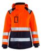 Afbeeldingen van BLÅKLÄDER Shelljack dames 4904 High Vis oranje marineblauw M