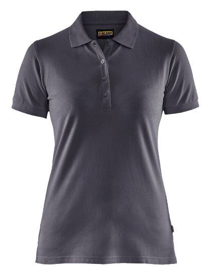 Afbeeldingen van BLÅKLÄDER Poloshirt piqué dames 3307 medium grijs S