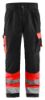Afbeeldingen van BLÅKLÄDER Werkbroek 1584 High Vis rood/zwart D84
