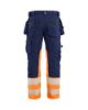 Afbeeldingen van BLÅKLÄDER Werkbroek met stretch 1130 marineblauw/High Vis oranje C54