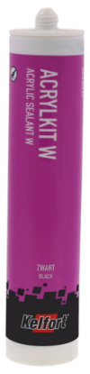 Afbeeldingen van KELFORT Acrylaatkit overschilderbaar zwart 310ML