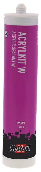 Afbeeldingen van KELFORT Acrylaatkit overschilderbaar zwart 310ML