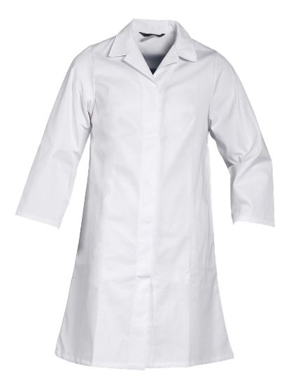 Afbeeldingen van HAVEP Stofjas dames Basic 6129 wit D34