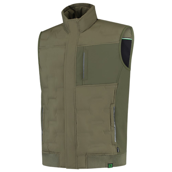 Afbeeldingen van TRICORP Puffer bodywarmer Rewear 402710 army M
