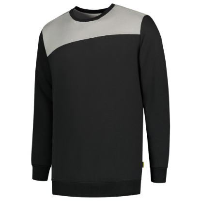 Afbeeldingen van TRICORP Sweater bi-colour Naden 302013 zwart/grijs 2XL
