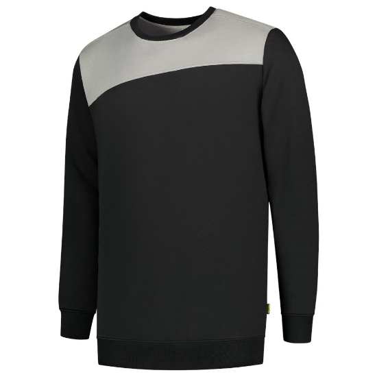 Afbeeldingen van TRICORP Sweater bi-colour Naden 302013 zwart/grijs M