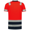 Afbeeldingen van TRICORP Poloshirt High Vis bi-colour 203007 fluor rood/inkt M
