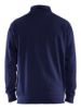 Afbeeldingen van BLÅKLÄDER Sweater bi-colour met halve rits 3353 marineblauw/High Vis geel 2XL