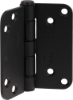 Afbeeldingen van OXLOC Glijlagerscharnier zwart ronde hoek 89X89MM
