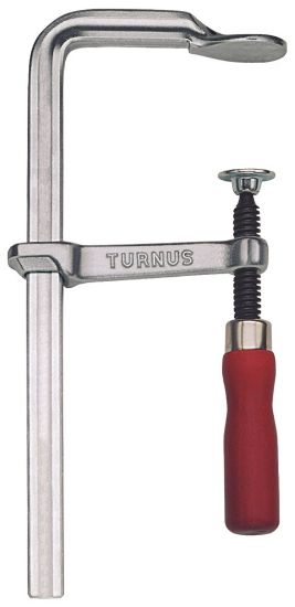 Afbeeldingen van TURNUS Lijmklem VIRIDIS geheel staal met houten handvat 16X7,5MM 200X80MM