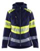 Afbeeldingen van BLÅKLÄDER Softshell jack dames 4404 marineblauw/High Vis geel XS