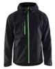 Afbeeldingen van BLÅKLÄDER Softshell jack 4949 zwart/groen M