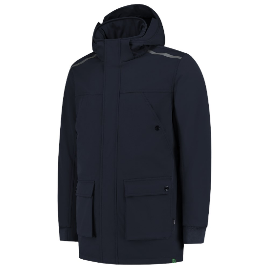 Afbeeldingen van TRICORP Softshell parka winter Rewear 402713 inkt S