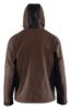Afbeeldingen van BLÅKLÄDER Softshell jack met capuchon 4753 bruin/zwart XS