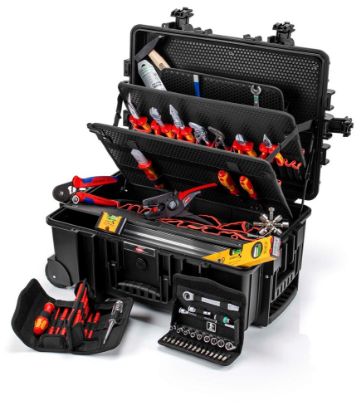 Afbeeldingen van KNIPEX Gereedschapskoffer elektro set ROBUUST45 VDE