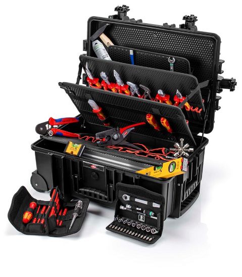 Afbeeldingen van KNIPEX Gereedschapskoffer elektro set ROBUUST45 VDE