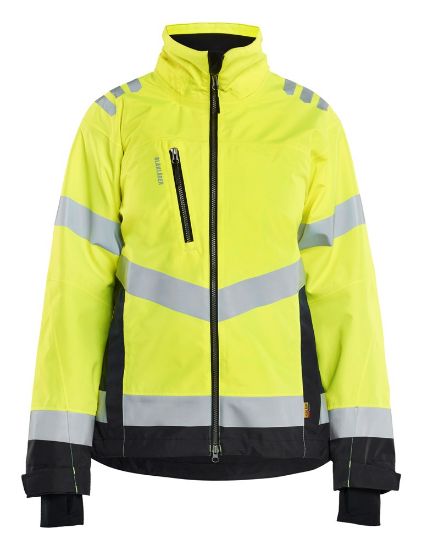 Afbeeldingen van BLÅKLÄDER Shelljack dames 4761 High Vis geel/zwart XL