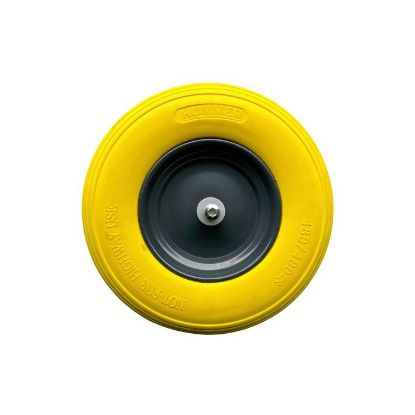 Afbeeldingen van HUMMER Kruiwagenwiel lekvrij soft geel