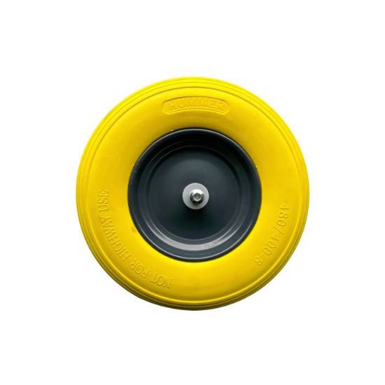 Afbeeldingen van HUMMER Kruiwagenwiel lekvrij soft geel